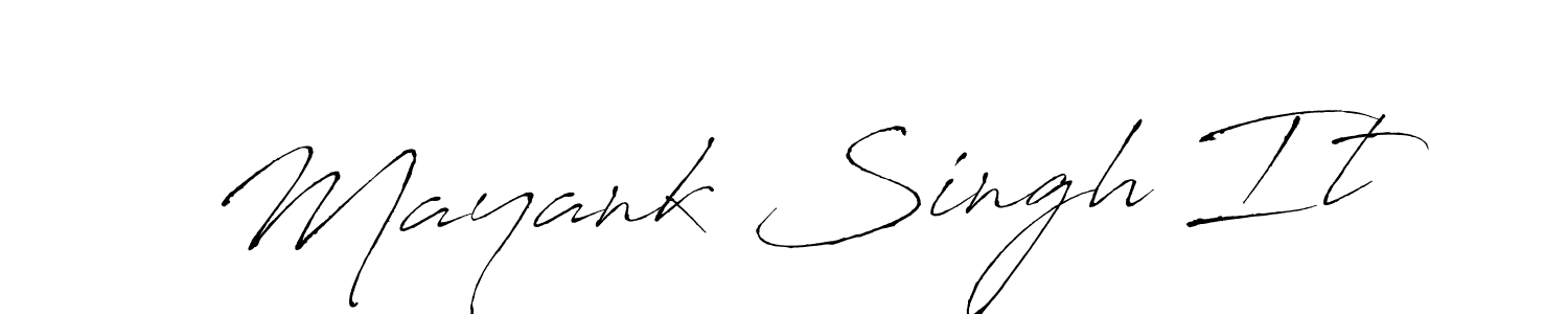 Mayank Singh It stylish signature style. Best Handwritten Sign (Antro_Vectra) for my name. Handwritten Signature Collection Ideas for my name Mayank Singh It. Mayank Singh It signature style 6 images and pictures png