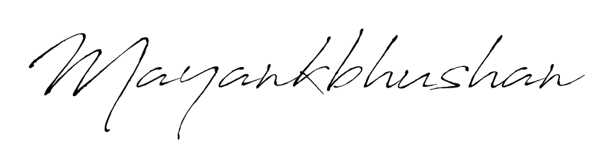 Master the art of signing with Mayankbhushan written in fluent Antro_Vectra script. A great template to practice and refine your handwriting. Mayankbhushan signature style 6 images and pictures png