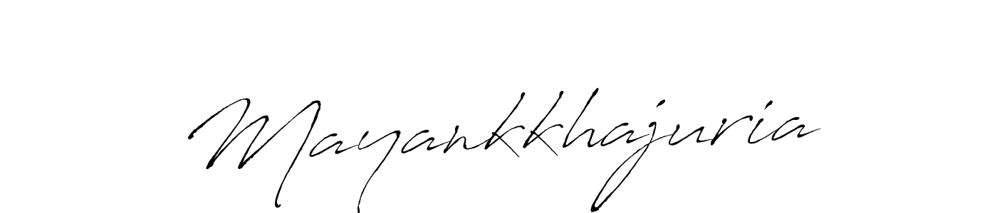 Design your own signature with our free online signature maker. With this signature software, you can create a handwritten (Antro_Vectra) signature for name Mayankkhajuria. Mayankkhajuria signature style 6 images and pictures png