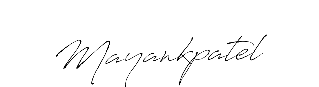 Make a beautiful signature design for name Mayankpatel. With this signature (Antro_Vectra) style, you can create a handwritten signature for free. Mayankpatel signature style 6 images and pictures png