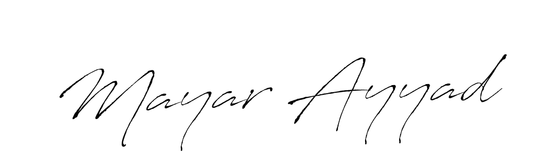 Also we have Mayar Ayyad name is the best signature style. Create professional handwritten signature collection using Antro_Vectra autograph style. Mayar Ayyad signature style 6 images and pictures png