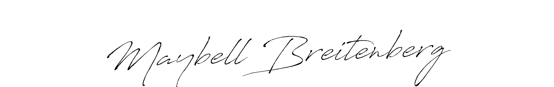 Design your own signature with our free online signature maker. With this signature software, you can create a handwritten (Antro_Vectra) signature for name Maybell Breitenberg. Maybell Breitenberg signature style 6 images and pictures png