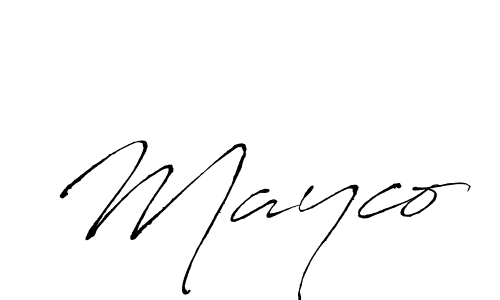 Use a signature maker to create a handwritten signature online. With this signature software, you can design (Antro_Vectra) your own signature for name Mayco. Mayco signature style 6 images and pictures png