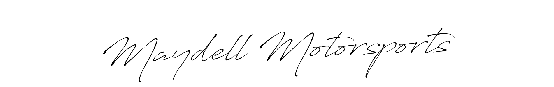 Design your own signature with our free online signature maker. With this signature software, you can create a handwritten (Antro_Vectra) signature for name Maydell Motorsports. Maydell Motorsports signature style 6 images and pictures png