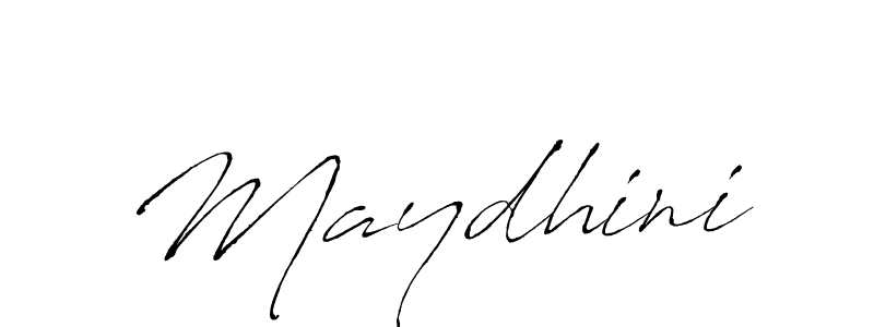 Design your own signature with our free online signature maker. With this signature software, you can create a handwritten (Antro_Vectra) signature for name Maydhini. Maydhini signature style 6 images and pictures png