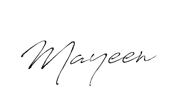 Make a beautiful signature design for name Mayeen. With this signature (Antro_Vectra) style, you can create a handwritten signature for free. Mayeen signature style 6 images and pictures png