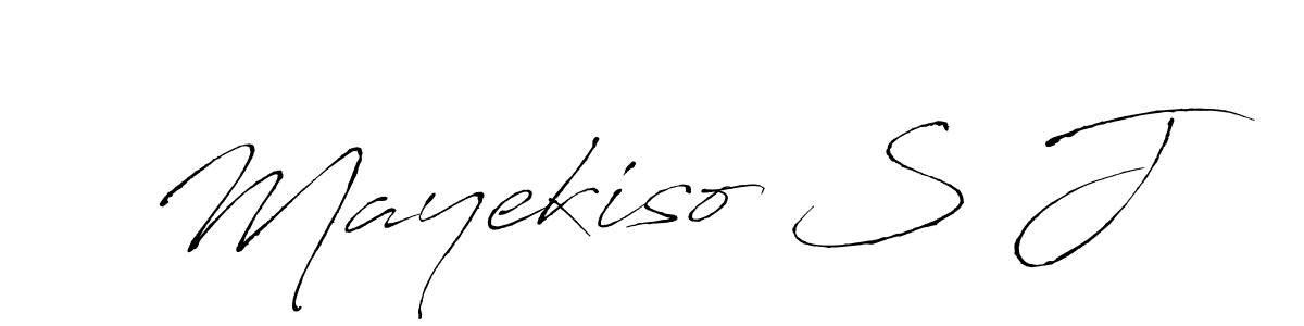 Also we have Mayekiso S J name is the best signature style. Create professional handwritten signature collection using Antro_Vectra autograph style. Mayekiso S J signature style 6 images and pictures png