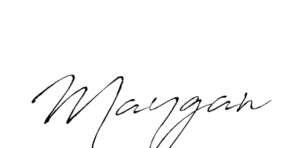 Use a signature maker to create a handwritten signature online. With this signature software, you can design (Antro_Vectra) your own signature for name Maygan. Maygan signature style 6 images and pictures png