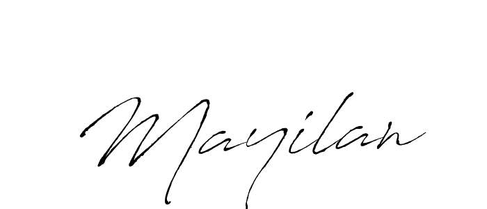 Use a signature maker to create a handwritten signature online. With this signature software, you can design (Antro_Vectra) your own signature for name Mayilan. Mayilan signature style 6 images and pictures png