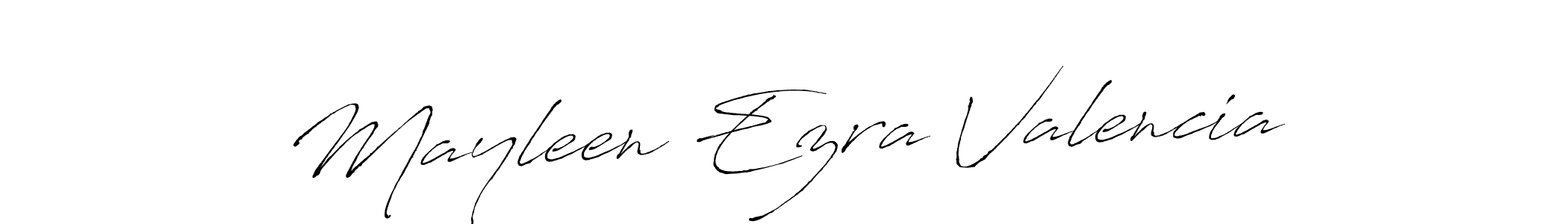 Create a beautiful signature design for name Mayleen Ezra Valencia. With this signature (Antro_Vectra) fonts, you can make a handwritten signature for free. Mayleen Ezra Valencia signature style 6 images and pictures png