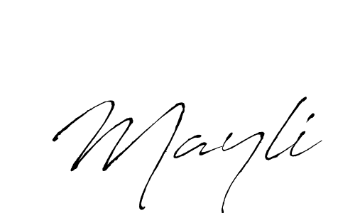 Mayli stylish signature style. Best Handwritten Sign (Antro_Vectra) for my name. Handwritten Signature Collection Ideas for my name Mayli. Mayli signature style 6 images and pictures png