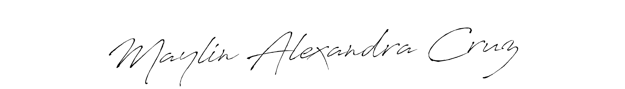 Create a beautiful signature design for name Maylin Alexandra Cruz. With this signature (Antro_Vectra) fonts, you can make a handwritten signature for free. Maylin Alexandra Cruz signature style 6 images and pictures png