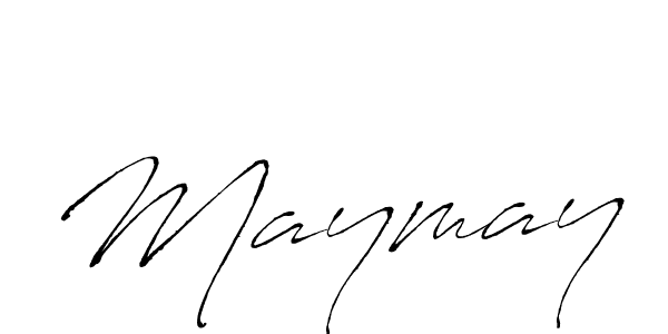 Use a signature maker to create a handwritten signature online. With this signature software, you can design (Antro_Vectra) your own signature for name Maymay. Maymay signature style 6 images and pictures png