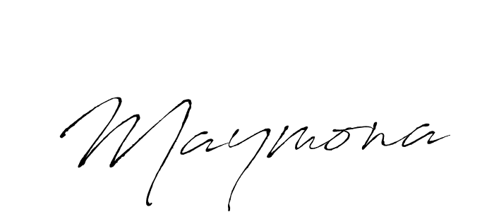 The best way (Antro_Vectra) to make a short signature is to pick only two or three words in your name. The name Maymona include a total of six letters. For converting this name. Maymona signature style 6 images and pictures png