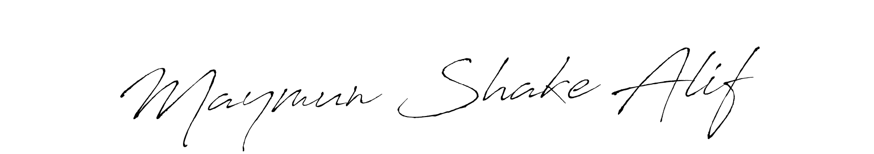 Make a beautiful signature design for name Maymun Shake Alif. Use this online signature maker to create a handwritten signature for free. Maymun Shake Alif signature style 6 images and pictures png