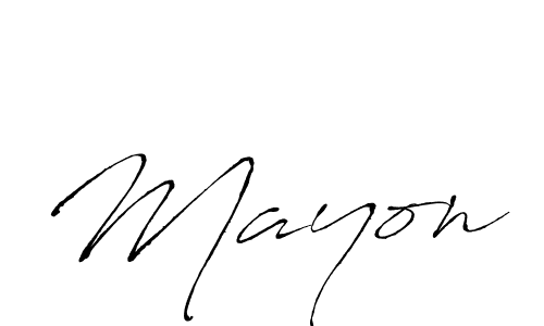 Make a beautiful signature design for name Mayon. With this signature (Antro_Vectra) style, you can create a handwritten signature for free. Mayon signature style 6 images and pictures png