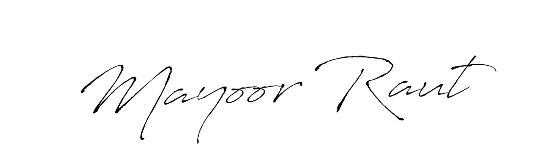 The best way (Antro_Vectra) to make a short signature is to pick only two or three words in your name. The name Mayoor Raut include a total of six letters. For converting this name. Mayoor Raut signature style 6 images and pictures png