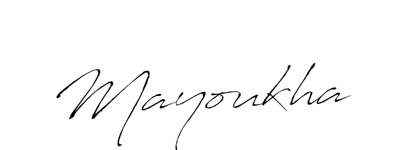 Mayoukha stylish signature style. Best Handwritten Sign (Antro_Vectra) for my name. Handwritten Signature Collection Ideas for my name Mayoukha. Mayoukha signature style 6 images and pictures png