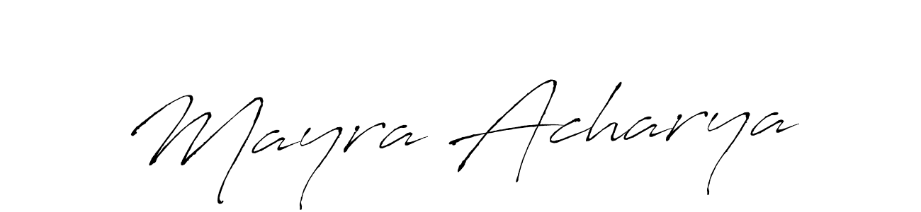 Also You can easily find your signature by using the search form. We will create Mayra Acharya name handwritten signature images for you free of cost using Antro_Vectra sign style. Mayra Acharya signature style 6 images and pictures png