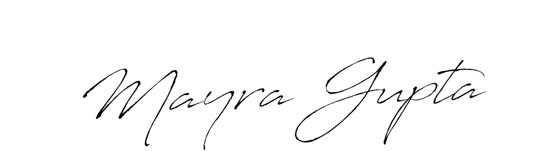 Make a beautiful signature design for name Mayra Gupta. With this signature (Antro_Vectra) style, you can create a handwritten signature for free. Mayra Gupta signature style 6 images and pictures png