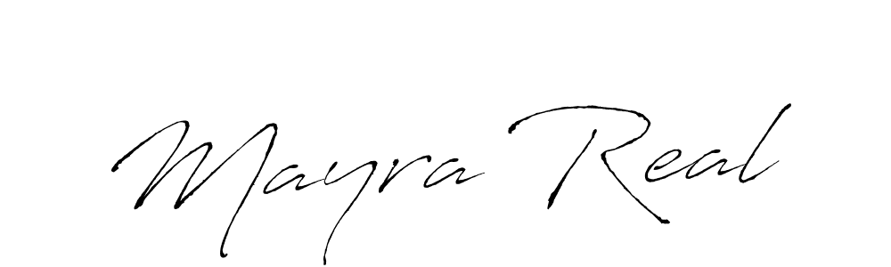 Mayra Real stylish signature style. Best Handwritten Sign (Antro_Vectra) for my name. Handwritten Signature Collection Ideas for my name Mayra Real. Mayra Real signature style 6 images and pictures png