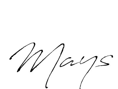 Design your own signature with our free online signature maker. With this signature software, you can create a handwritten (Antro_Vectra) signature for name Mays. Mays signature style 6 images and pictures png