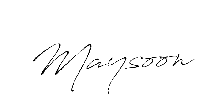 How to make Maysoon signature? Antro_Vectra is a professional autograph style. Create handwritten signature for Maysoon name. Maysoon signature style 6 images and pictures png