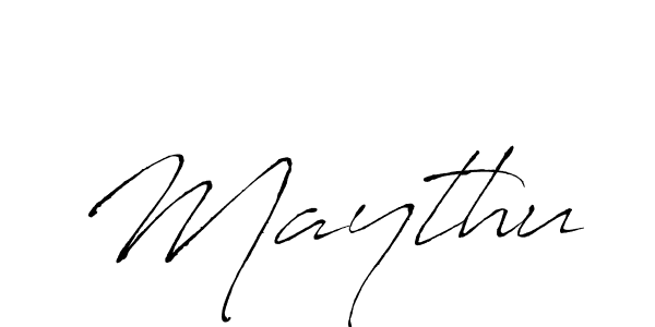 Maythu stylish signature style. Best Handwritten Sign (Antro_Vectra) for my name. Handwritten Signature Collection Ideas for my name Maythu. Maythu signature style 6 images and pictures png