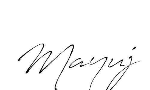 Design your own signature with our free online signature maker. With this signature software, you can create a handwritten (Antro_Vectra) signature for name Mayuj. Mayuj signature style 6 images and pictures png