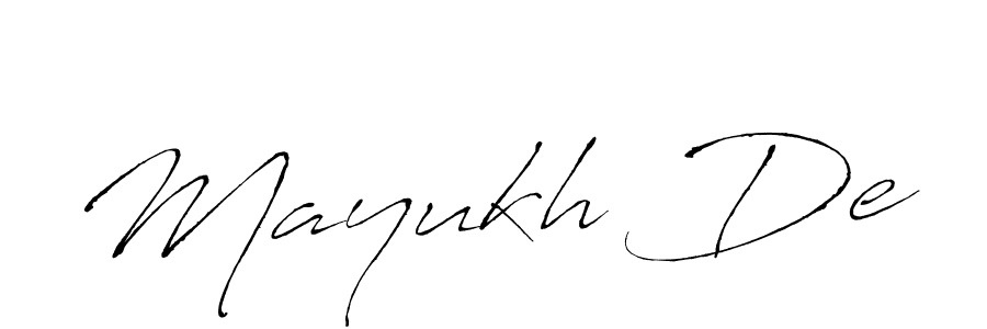 It looks lik you need a new signature style for name Mayukh De. Design unique handwritten (Antro_Vectra) signature with our free signature maker in just a few clicks. Mayukh De signature style 6 images and pictures png