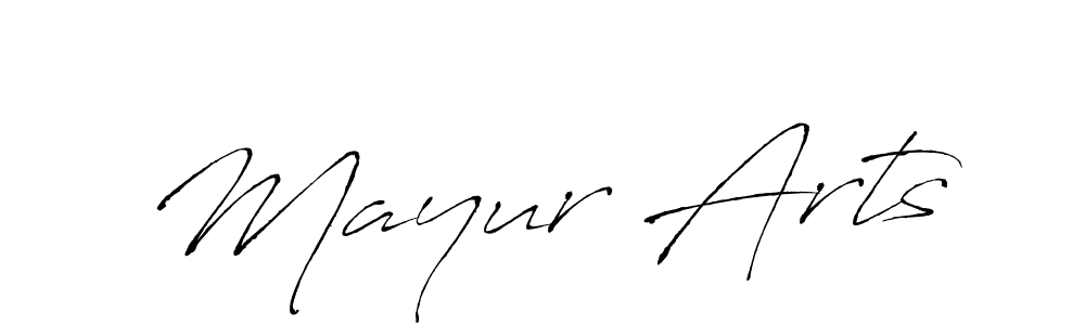 How to make Mayur Arts name signature. Use Antro_Vectra style for creating short signs online. This is the latest handwritten sign. Mayur Arts signature style 6 images and pictures png