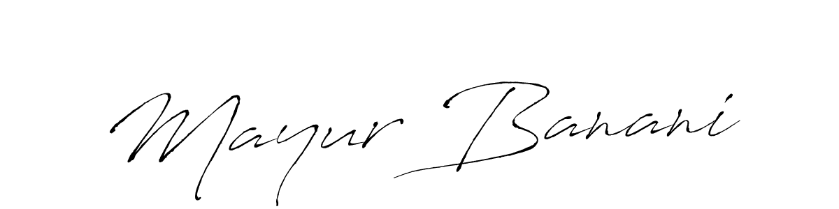 Use a signature maker to create a handwritten signature online. With this signature software, you can design (Antro_Vectra) your own signature for name Mayur Banani. Mayur Banani signature style 6 images and pictures png