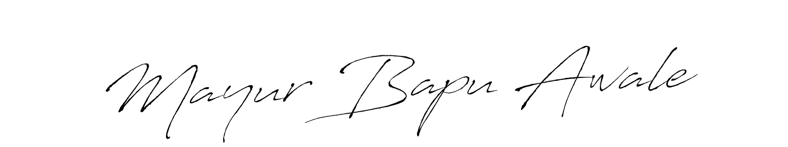Make a beautiful signature design for name Mayur Bapu Awale. With this signature (Antro_Vectra) style, you can create a handwritten signature for free. Mayur Bapu Awale signature style 6 images and pictures png