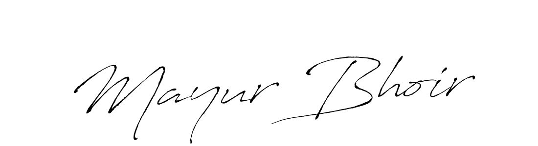 Use a signature maker to create a handwritten signature online. With this signature software, you can design (Antro_Vectra) your own signature for name Mayur Bhoir. Mayur Bhoir signature style 6 images and pictures png
