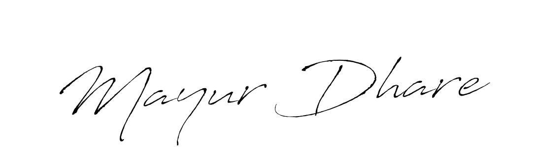 Design your own signature with our free online signature maker. With this signature software, you can create a handwritten (Antro_Vectra) signature for name Mayur Dhare. Mayur Dhare signature style 6 images and pictures png
