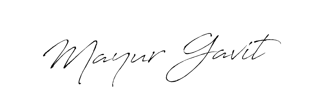 Create a beautiful signature design for name Mayur Gavit. With this signature (Antro_Vectra) fonts, you can make a handwritten signature for free. Mayur Gavit signature style 6 images and pictures png