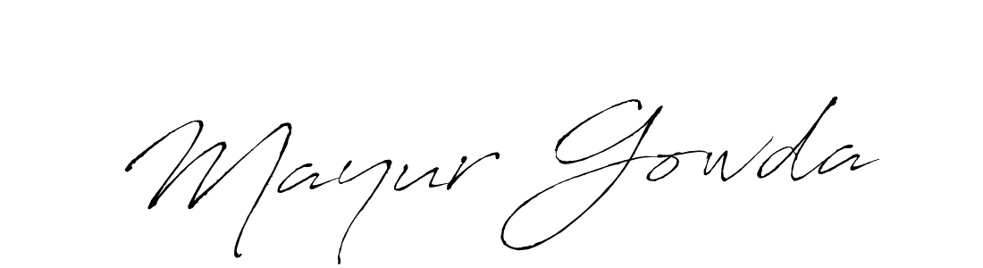 This is the best signature style for the Mayur Gowda name. Also you like these signature font (Antro_Vectra). Mix name signature. Mayur Gowda signature style 6 images and pictures png