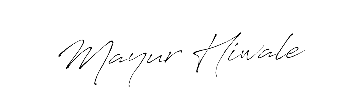 How to make Mayur Hiwale name signature. Use Antro_Vectra style for creating short signs online. This is the latest handwritten sign. Mayur Hiwale signature style 6 images and pictures png