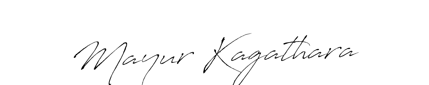 Design your own signature with our free online signature maker. With this signature software, you can create a handwritten (Antro_Vectra) signature for name Mayur Kagathara. Mayur Kagathara signature style 6 images and pictures png