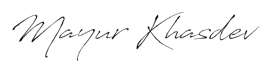 Quickly download Mayur Khasdev name signature in high-resolution PNG using Antro_Vectra style. Ready to insert into PDFs and online applications. Mayur Khasdev signature style 6 images and pictures png