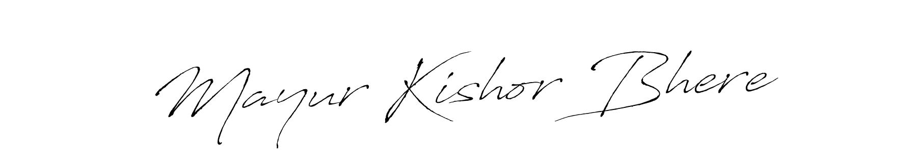 Create a beautiful signature design for name Mayur Kishor Bhere. With this signature (Antro_Vectra) fonts, you can make a handwritten signature for free. Mayur Kishor Bhere signature style 6 images and pictures png