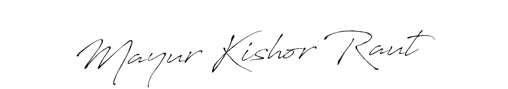 Create a beautiful signature design for name Mayur Kishor Raut. With this signature (Antro_Vectra) fonts, you can make a handwritten signature for free. Mayur Kishor Raut signature style 6 images and pictures png