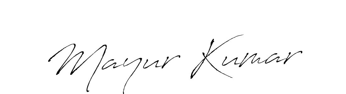 Mayur Kumar stylish signature style. Best Handwritten Sign (Antro_Vectra) for my name. Handwritten Signature Collection Ideas for my name Mayur Kumar. Mayur Kumar signature style 6 images and pictures png