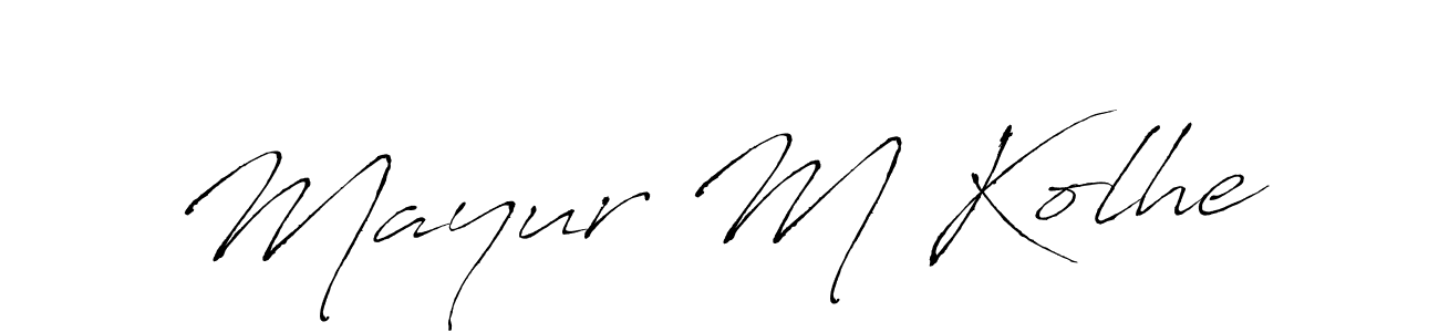 Also we have Mayur M Kolhe name is the best signature style. Create professional handwritten signature collection using Antro_Vectra autograph style. Mayur M Kolhe signature style 6 images and pictures png