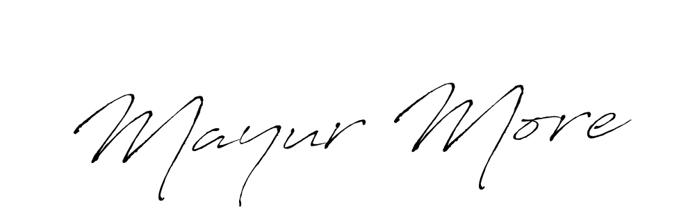 The best way (Antro_Vectra) to make a short signature is to pick only two or three words in your name. The name Mayur More include a total of six letters. For converting this name. Mayur More signature style 6 images and pictures png