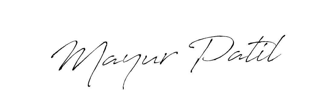 Design your own signature with our free online signature maker. With this signature software, you can create a handwritten (Antro_Vectra) signature for name Mayur Patil. Mayur Patil signature style 6 images and pictures png