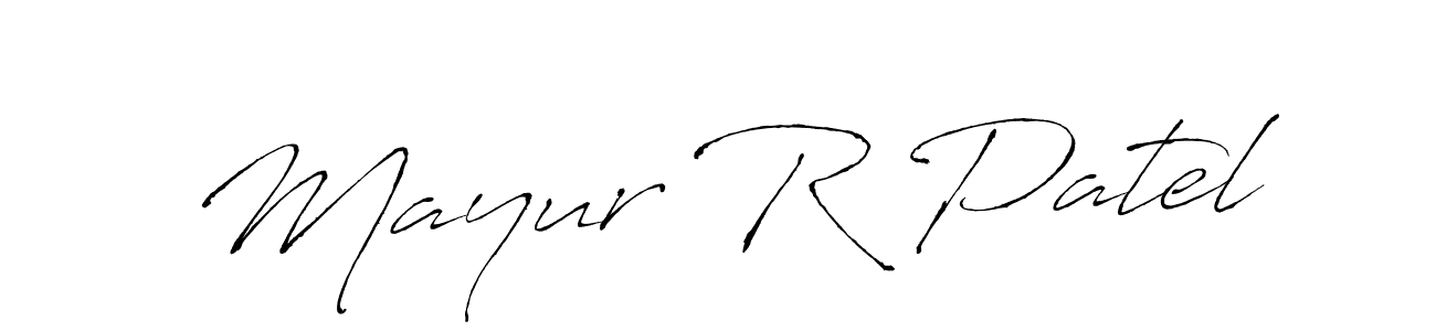 Antro_Vectra is a professional signature style that is perfect for those who want to add a touch of class to their signature. It is also a great choice for those who want to make their signature more unique. Get Mayur R Patel name to fancy signature for free. Mayur R Patel signature style 6 images and pictures png