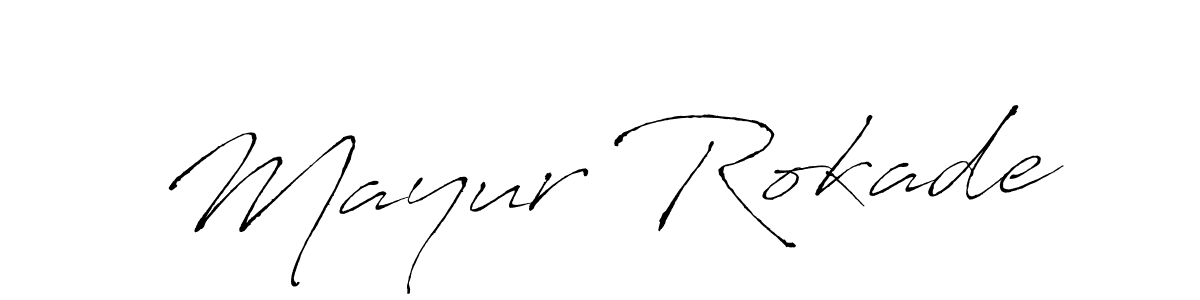 Also we have Mayur Rokade name is the best signature style. Create professional handwritten signature collection using Antro_Vectra autograph style. Mayur Rokade signature style 6 images and pictures png
