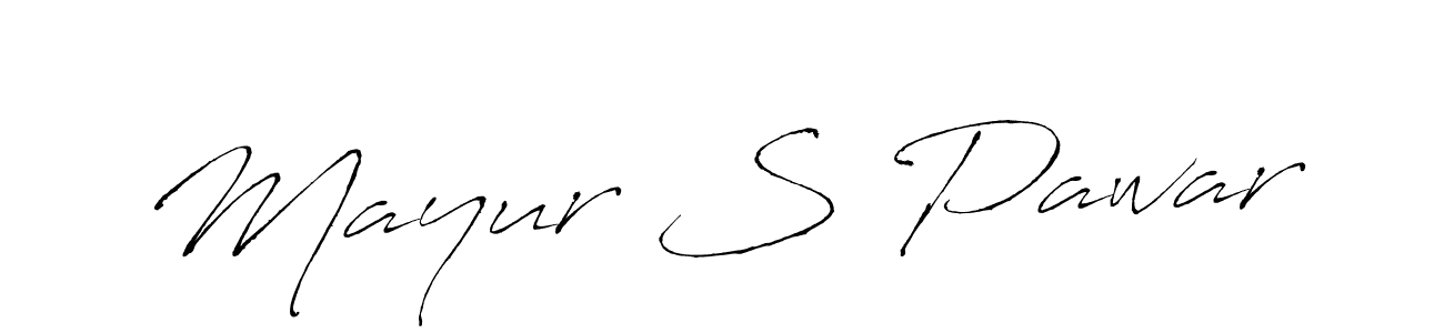 Use a signature maker to create a handwritten signature online. With this signature software, you can design (Antro_Vectra) your own signature for name Mayur S Pawar. Mayur S Pawar signature style 6 images and pictures png