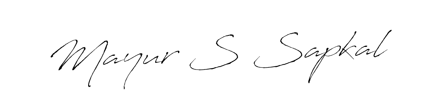 It looks lik you need a new signature style for name Mayur S Sapkal. Design unique handwritten (Antro_Vectra) signature with our free signature maker in just a few clicks. Mayur S Sapkal signature style 6 images and pictures png